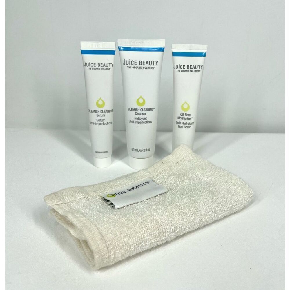 Juice Beauty 4pc Blemish Clearing Best Seller Oil Control Kit ~ Sealed